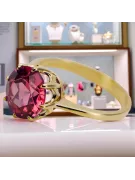 Пръстен Рубин 14K жълто злато Винтидж бижута vrc157y